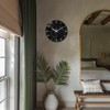 Constantplanet Big Wall Clock for Living Room Decor Marble Glass