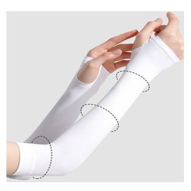 TOP Arm Sleeves with Hand Cover - Ultra Affordable & High-Quality Top Cool Sleeves White 30ea