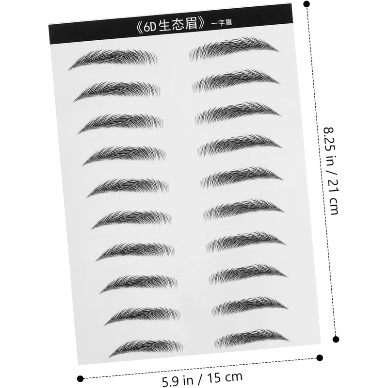 Juego De Pegatinas Para Cejas 20 Pares De Cejas Artificiales