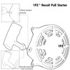 1PZ CA5-GL6 497680 Recoil Spring Pull Starter Replacement for Briggs