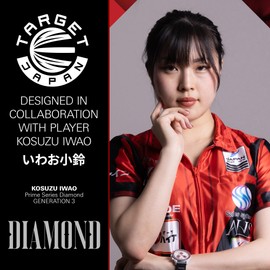 Target Japan PRIME SERIES DIAMOND G3 90% 18G 2BA SOFT TIP DARTS 90% Tungsten K-Flex No.6 (Shape) 2BA Soft Tip Dart Set | 18.0g | Black Pixel Tip | Diamond G3 210450