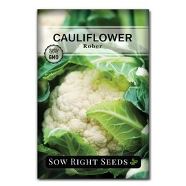 Sow Right Seeds - Rober Cauliflower Seeds for Planting - Non-GMO Heirloom Packet with Instructions to Plant & Grow an Outdoor Home Vegetable Garden - Climate Adaptable with Large Heads (1)