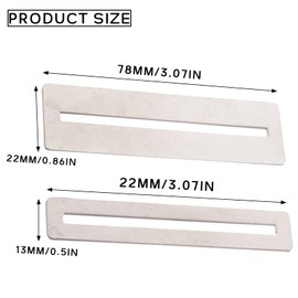 XMYCYuChen 2Pcs Rustproof Guitar Fingerboard Guard Strong Lightweight Steel Fretboard Protector Durable Metal Guitar Fingerboard Protector for Fretboard Protector
