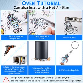 Ainiv Heat Shrink Plastic Sheet Kit, 20 Pieces Shrink Paper Sheets, Plastic Printable Sanded Shrink Film for Creating Key Chains, Craft Ornaments Creative Gifts for Birthday, Mother's Day (29 * 20cm)