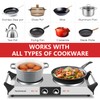 Hot Plate, Techwood Double Burner for Cooking, 1800W Countertop Electric