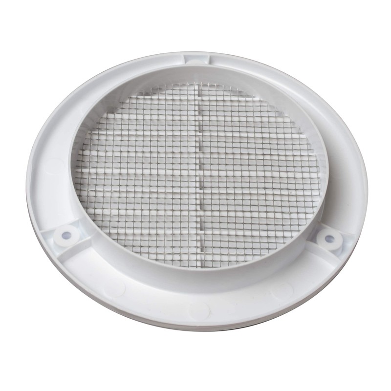 Vent Systems 4" Inch (Opening Dimensions) White Soffit Vent Cover
