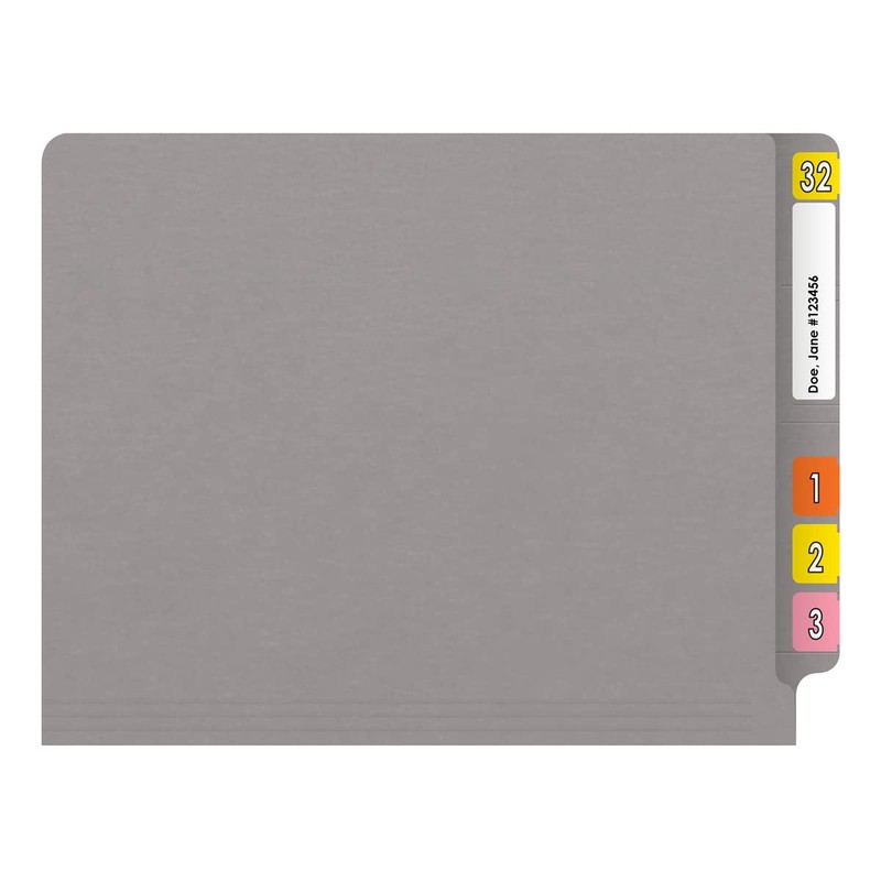14 pt Color Folders, Full Cut 2-Ply End Tab, Letter