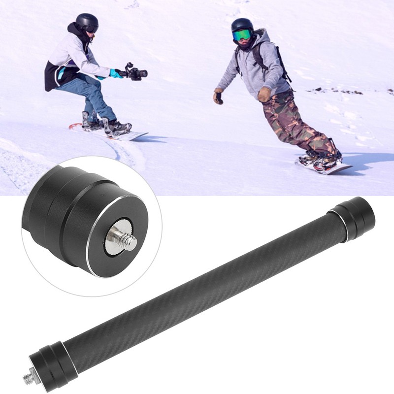 Black Carbon Fiber Lightweight Triaxial Stabilizer Extension Rod 35cm Lengthen