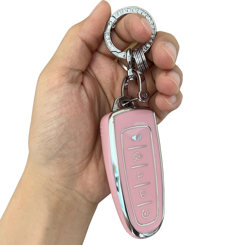 Rilnaewn Keyless Entry Systems for Ford Key Fob Cover Fit