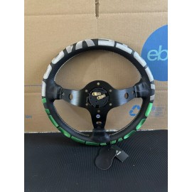 Unbranded 330mm Deep Dish Steering Wheel - Fit 6 hole Hub Like Vertex Nardi NRG Grip