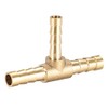 sourcing map Hose Reducer Barb Connection T-shaped 3-Way Connector 6