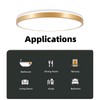 Horevo 30 cm Bluetooth Ceiling Light with Remote Control, 24