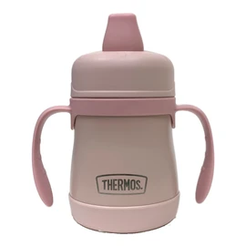 Thermos Kids 7oz/210ml Stainless Steel Sippy Cup with Handles (Pastel Rose)