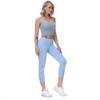 romansong Sujetadores deportivos de yoga con tirantes para mujer con