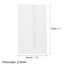 QUARKZMAN Pack of 2 Acrylic Hinges, 3 x 1.77 Inch