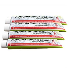 Tcllka 4 x 200 ml Lloyd Alpine Herb Balm, Sports Balm, Herb Cream, Herb Cream with Vine Leaves and Horse Chestnut for Adults (Unisex), Outdoor Enthusiasts, Nature Lovers