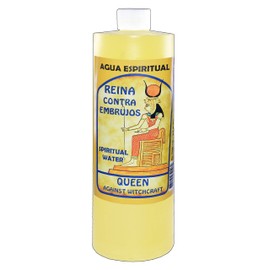 3 BOTTLES QUEEN AGAINST WITCHCRAFT SPIRITUAL WATER-REINA CONTRA EMBRUJOS AGUA ESPIRITUAL 16OZ