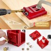 3-in-1 Pocket Hole Jig Kit for Woodworking, 2-Chip-Holes Accurate Angled