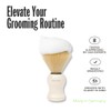 Men Rock Premium Beard Shaving Brush - Soft Synthetic Bristles,