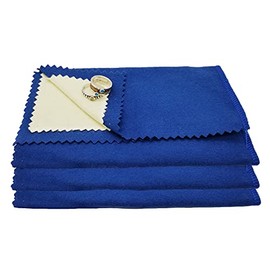 Rosenthal Collection Jewelry Polishing Cloth, for Silver, Gold, Brass, Most Other Metals 6" x 8" (Pack of 3)
