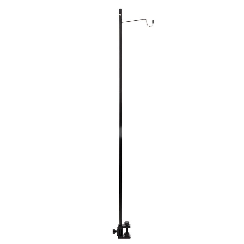 Black Portable Aluminum Alloy Folding Light Bracket Stand Outdoor Camping