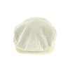 Thingimijigs Men's Lightweight Linen Blend Classic Flat Cap Summer Hat