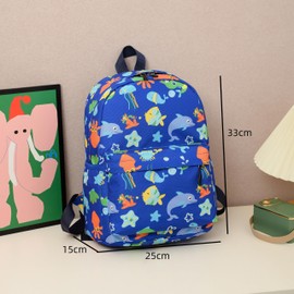 School backpack,dinasour Backpack,Cute Preschool Toddler Schoolbag for Boys and girls (Dinosaur blue)