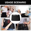Xumann 4 Pcs Black Half Waitress Apron, Short Cleaning Waist