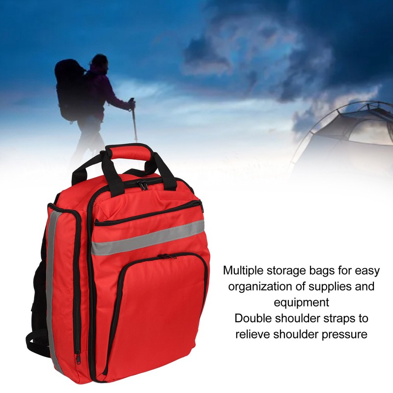 Outdoor Emergency Bag 600DPU Oxford Cloth Reflective Stripe First Responder