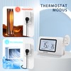 Heating controller for DIY installations, plug thermostat, set on heating