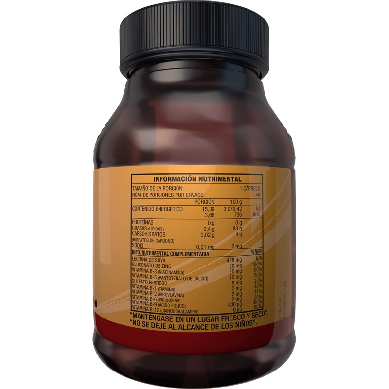 Essential Nutrition, Complejo B 45 Cápsulas de 500 mg