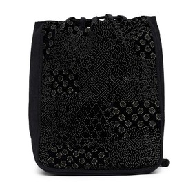 Kyoetsu Men's Shingen Bag, For Kimono, Japanese Pattern, Gusseted, E-5. Tear B