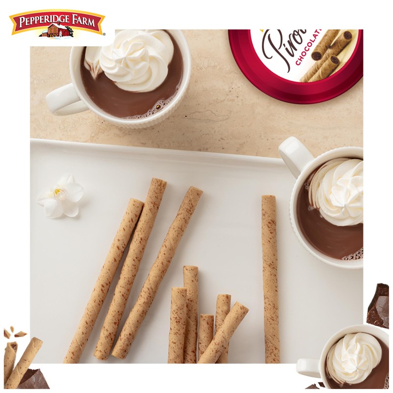 Pepperidge Farm Pirouette Chocolate Fudge Cream Filled Wafers 13.5 Ounce