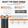 Buck Pair of 2" Heavy Duty Garage Door Torsion Springs