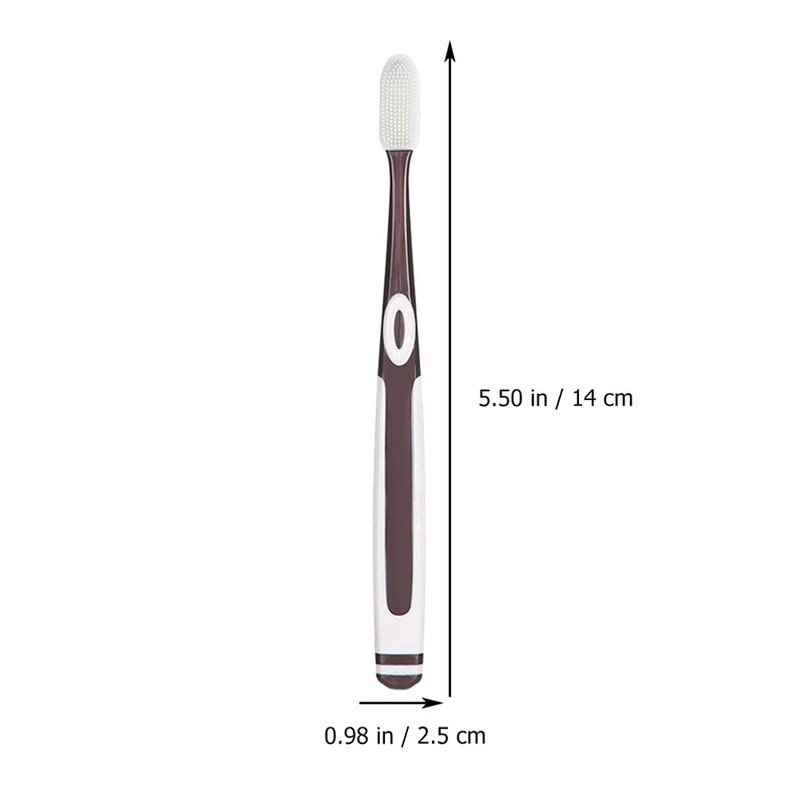 Healifty 4Pcs Silicone Toothbrushes Bristles Toothbrush Soft Toothbrush for Sensitive