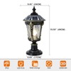 SLAWA Outdoor Post Lights Solar Column Caps Lamps Modern Exterior