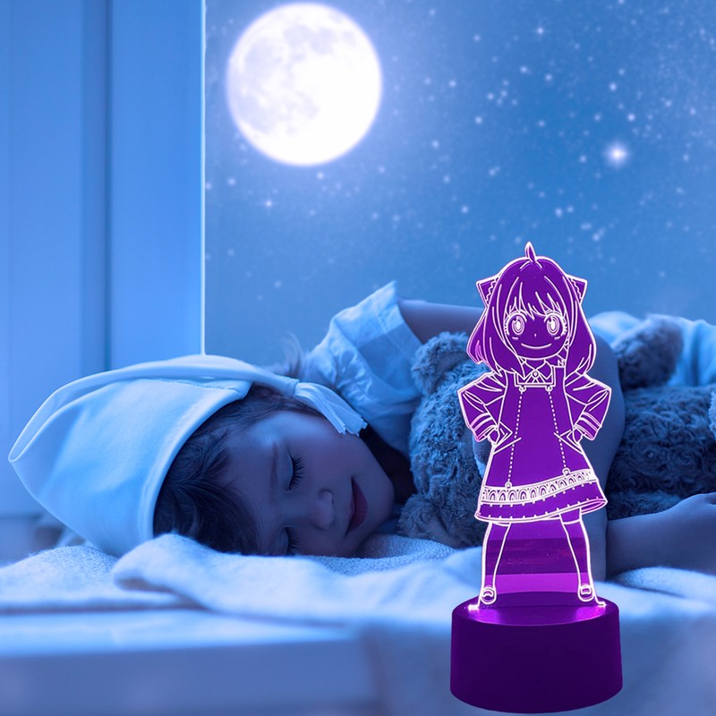 Anime LED Night Light 3D Night Light Character Lamp USB