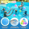 6 Pcs Reusable Water Balloons, Magnets-Free Refillable Water Balloons Quick