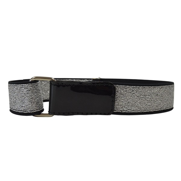 Olata Sparkly Stretchy Belt for Girls with Hook and Loop