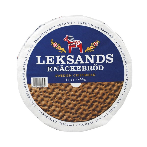Swedish Rye Crispbreads Rounds by Leksands - 400g (14 ounce)-SET OF 4