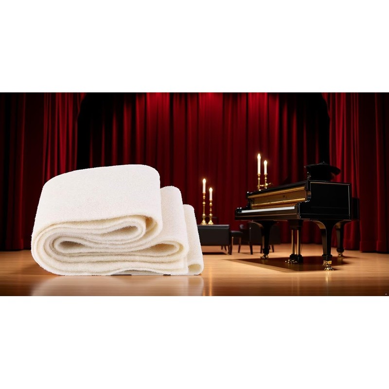 Dilwe Piano Pedal Felt Beige Wool Musical Instruments Repair Parts
