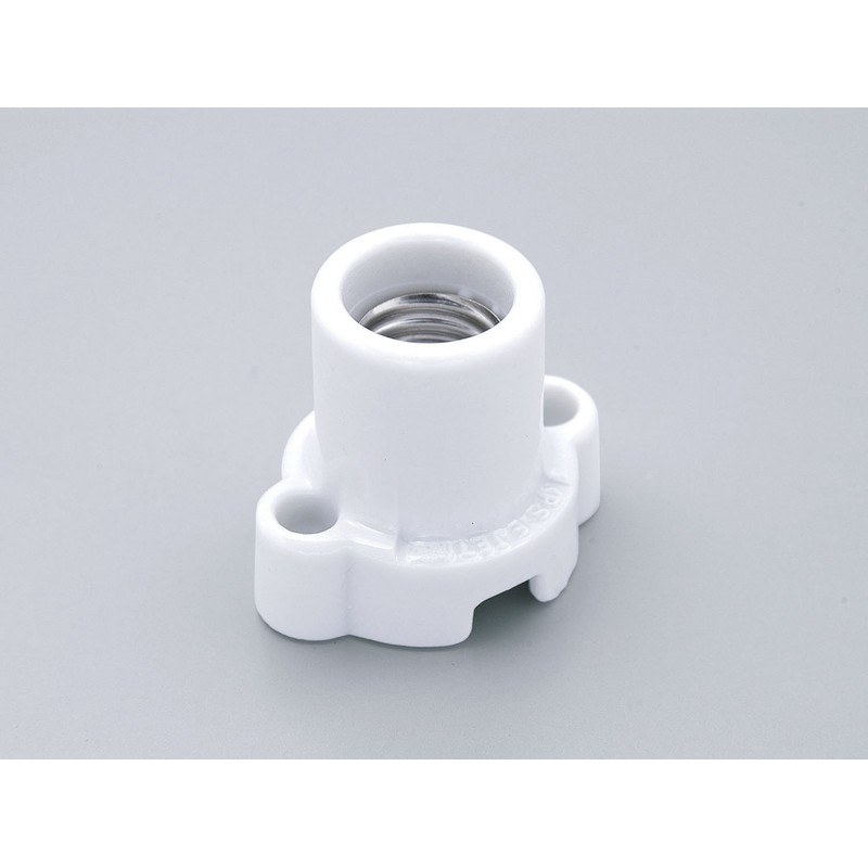 ELPA Round Reception Bulb Socket Lighting 300V_3A E17 White SB-1713H(W)