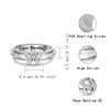 Butterfly Spinner Just Breathe Rings for Women 925 Sterling Silver