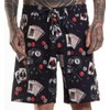 Sullen Eightball Tattoo Lifestyle Graphic Swim Boardshorts Black (US, Numeric,