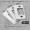 Door Strike Shim Plates, Standard Size Spacer Deadbolt Restorer Strike