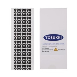 TOSUKKI - Objetivos de posicionamiento adhesivos de 3 mm/2 mm/1,5 mm/0,8 mm/0,4 mm para escáner 3D (3000 por caja) (Ø1,5 mm)