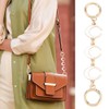 Tmtains 2Pcs Gold & White Purse Extender Chain - Moon