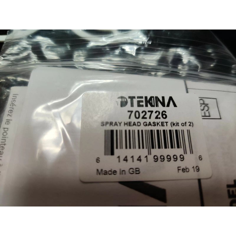 DeVilbiss (2) DevilBiss TEKNA Prolite 702726 Spray Head Gaskets for