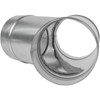 4" Inch Wye-Shape Ducting Splitter - 45 Degree Galvanized Steel