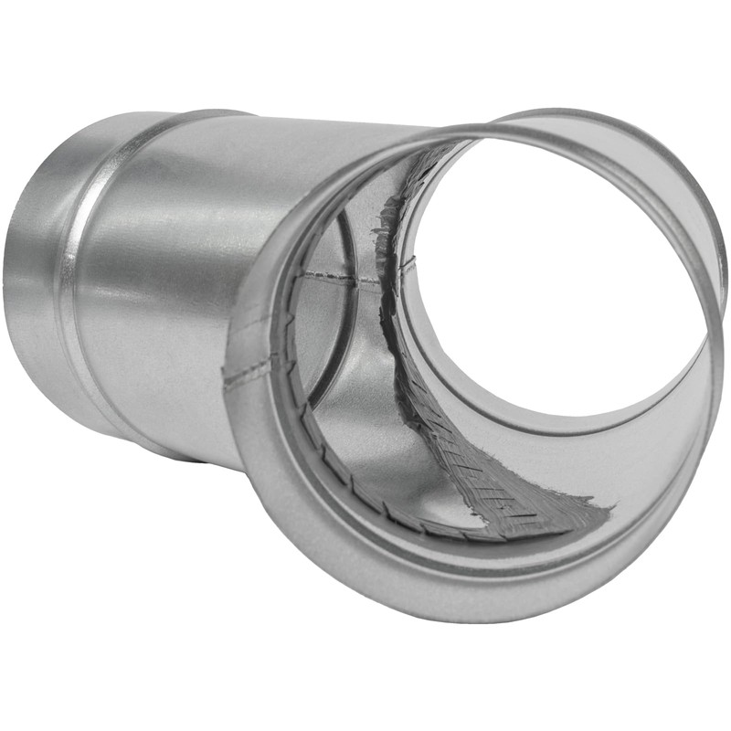 4" Inch Wye-Shape Ducting Splitter - 45 Degree Galvanized Steel